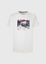 muškarci bijela majica s printom fotografija Pepe Jeans JZ8H955 - Slika 5