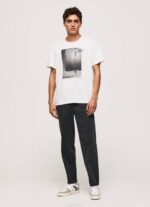 muškarci bijela majica s printom fotografija Pepe Jeans JZ8H958 - Slika 2