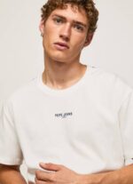 muškarci bijela majica s printom fotografija Pepe Jeans JZ8H981 - Slika 3