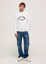 muškarci bijela majica s printom logotipa Pepe Jeans JZ8H901 - Slika 2