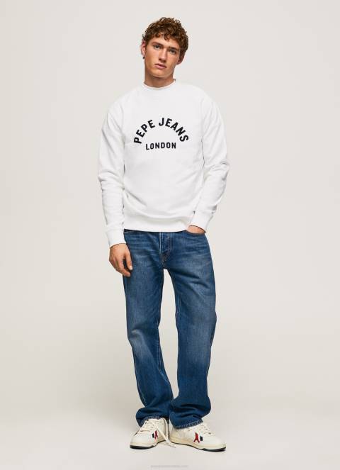muškarci bijela majica s printom logotipa Pepe Jeans JZ8H901 - Slika 2