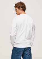 muškarci bijela majica s printom logotipa Pepe Jeans JZ8H901 - Slika 4