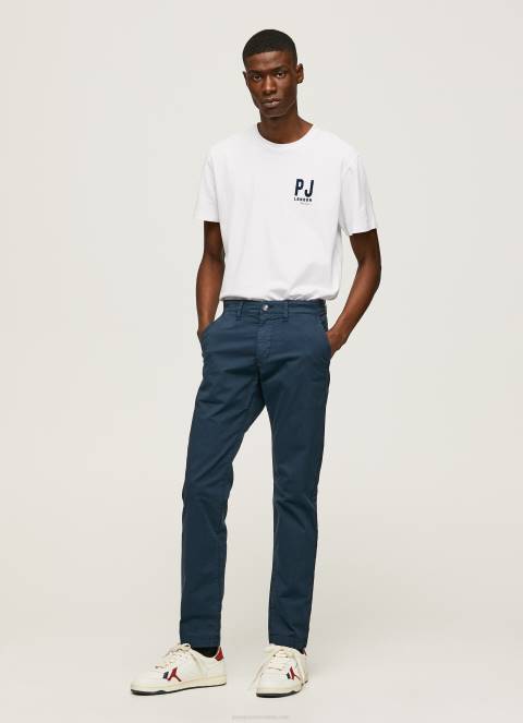 muškarci bijela majica s printom logotipa Pepe Jeans JZ8H953 - Slika 2