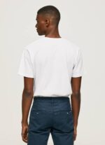 muškarci bijela majica s printom logotipa Pepe Jeans JZ8H953 - Slika 4