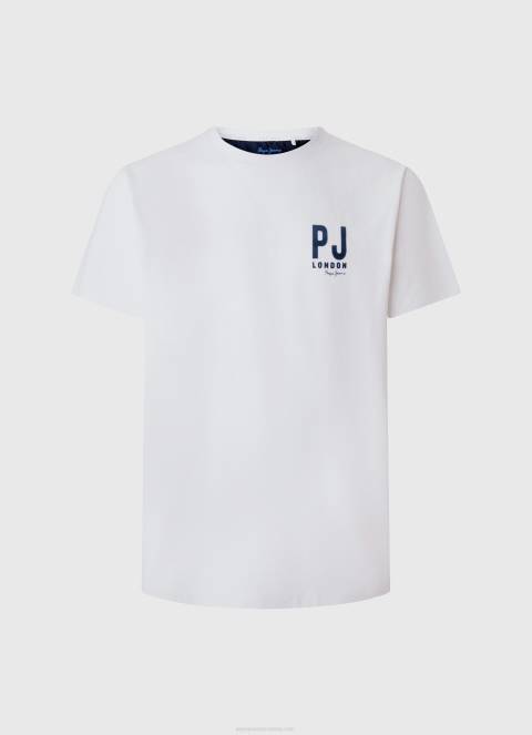 muškarci bijela majica s printom logotipa Pepe Jeans JZ8H953 - Slika 5