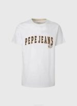 muškarci bijela majica s printom logotipa Pepe Jeans JZ8H970 - Slika 5