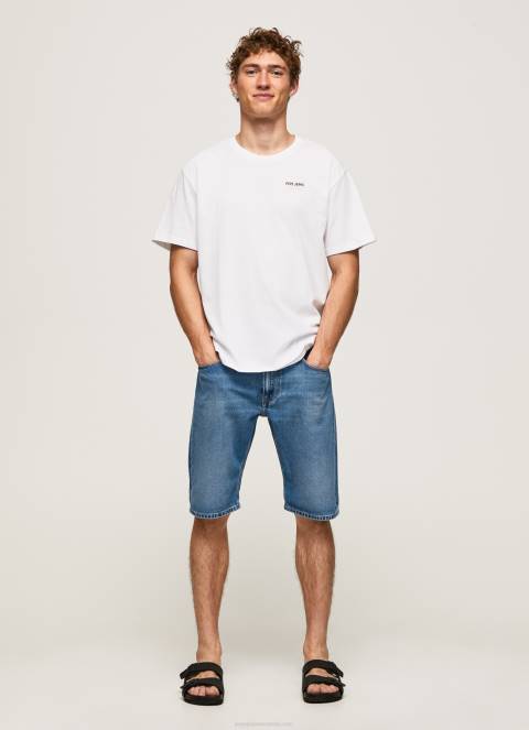 muškarci bijela majica s printom logotipa Pepe Jeans JZ8H997 - Slika 2
