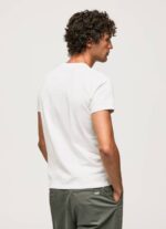 muškarci bijela pamučna grafička majica Pepe Jeans JZ8H940 - Slika 4