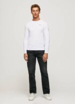 muškarci bijela pamučna majica dugih rukava Pepe Jeans JZ8H1007 - Slika 2