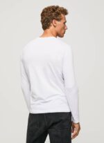 muškarci bijela pamučna majica dugih rukava Pepe Jeans JZ8H1007 - Slika 4