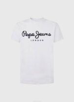 muškarci bijela pamučna majica kratkih rukava Pepe Jeans JZ8H1002 - Slika 5