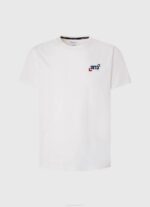 muškarci bijela Pamučna majica s logotipom iz 1973 Pepe Jeans JZ8H950 - Slika 5