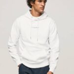 muškarci bijela pamučni džemper s kapuljačom Pepe Jeans JZ8H910