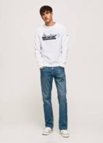 muškarci bijela pamučni džemper sa zaobljenim ovratnikom Pepe Jeans JZ8H877 - Slika 2