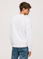 muškarci bijela pamučni džemper sa zaobljenim ovratnikom Pepe Jeans JZ8H877 - Slika 4