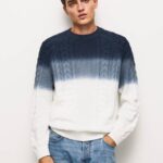 muškarci bijela perseo kabel pleteni jersey Pepe Jeans JZ8H851