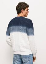 muškarci bijela perseo kabel pleteni jersey Pepe Jeans JZ8H851 - Slika 4