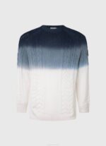 muškarci bijela perseo kabel pleteni jersey Pepe Jeans JZ8H851 - Slika 5