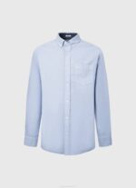 muškarci bjelilo plavo fabio oxford košulja regularnog kroja Pepe Jeans JZ8H1027 - Slika 5