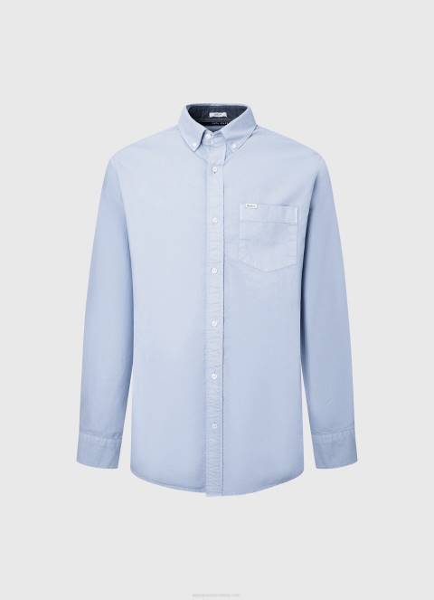 muškarci bjelilo plavo fabio oxford košulja regularnog kroja Pepe Jeans JZ8H1027 - Slika 5