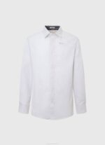 muškarci bjelilo plavo Lawrence uska košulja od poplina Pepe Jeans JZ8H1050 - Slika 5