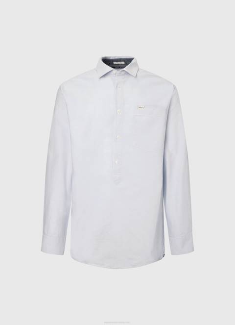 muškarci bjelilo plavo Lawson oksfordska košulja regularnog kroja Pepe Jeans JZ8H1052 - Slika 5