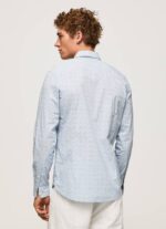 muškarci bjelilo plavo lovejoy košulja od cvjetnog poplina Pepe Jeans JZ8H1045 - Slika 4
