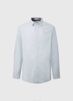muškarci bjelilo plavo lovejoy košulja od cvjetnog poplina Pepe Jeans JZ8H1045 - Slika 5
