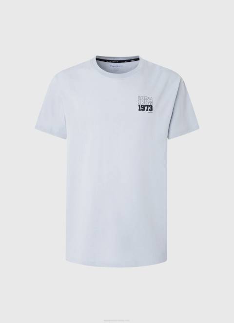 muškarci bjelilo plavo Pamučna majica s logotipom iz 1973 Pepe Jeans JZ8H924 - Slika 5
