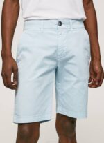 muškarci bjelilo plavo pamučne chino kratke hlače Pepe Jeans JZ8H1115 - Slika 3