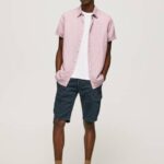 muškarci bjelilo ružičasto parker majica kratkih rukava Pepe Jeans JZ8H1058