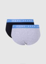 muškarci crno 2 paketa rastezljivih pamučnih gaćica Pepe Jeans JZ8H1152 - Slika 2