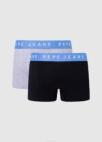 muškarci crno 2 pakiranja rastezljivih pamučnih bokserica Pepe Jeans JZ8H1143 - Slika 2