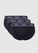 muškarci crno 3 paketa elastičnih pamučnih gaćica Pepe Jeans JZ8H1158 - Slika 2