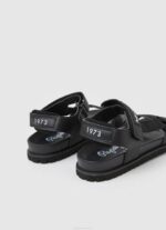 muškarci crno anatomske sandale od pluta Pepe Jeans JZ8H1279 - Slika 4