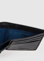 muškarci crno kožni novčanik preko cijelog logotipa Pepe Jeans JZ8H1296 - Slika 3
