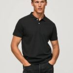 muškarci crno majica s logom Pepe Jeans JZ8H1086