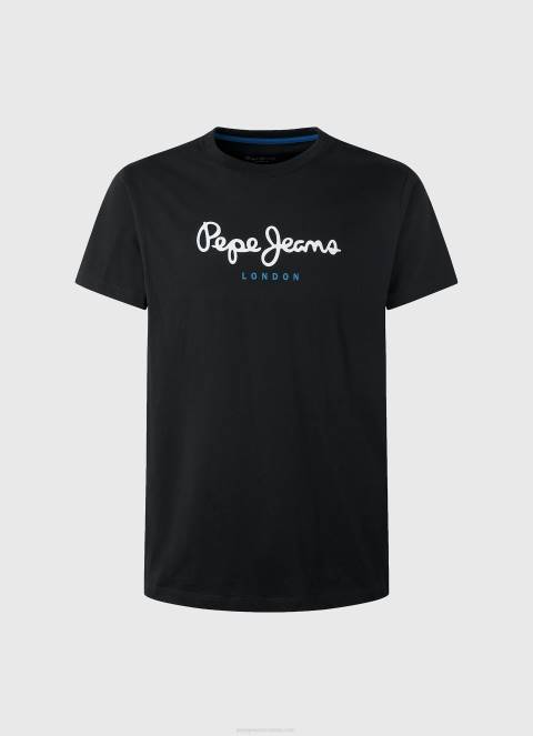 muškarci crno pamučna majica s otisnutim logotipom Pepe Jeans JZ8H1000 - Slika 5