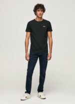 muškarci crno pamučna majica s otisnutim logotipom Pepe Jeans JZ8H1012 - Slika 2