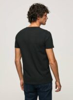 muškarci crno pamučna majica s otisnutim logotipom Pepe Jeans JZ8H1012 - Slika 4