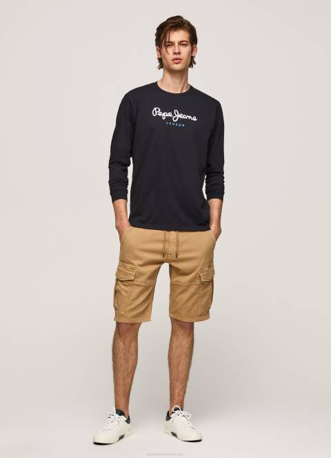 muškarci crno pamučna majica s otisnutim logotipom Pepe Jeans JZ8H1019 - Slika 2