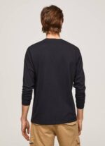 muškarci crno pamučna majica s otisnutim logotipom Pepe Jeans JZ8H1019 - Slika 3