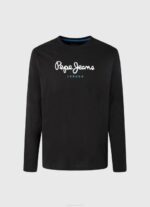 muškarci crno pamučna majica s otisnutim logotipom Pepe Jeans JZ8H1019 - Slika 4
