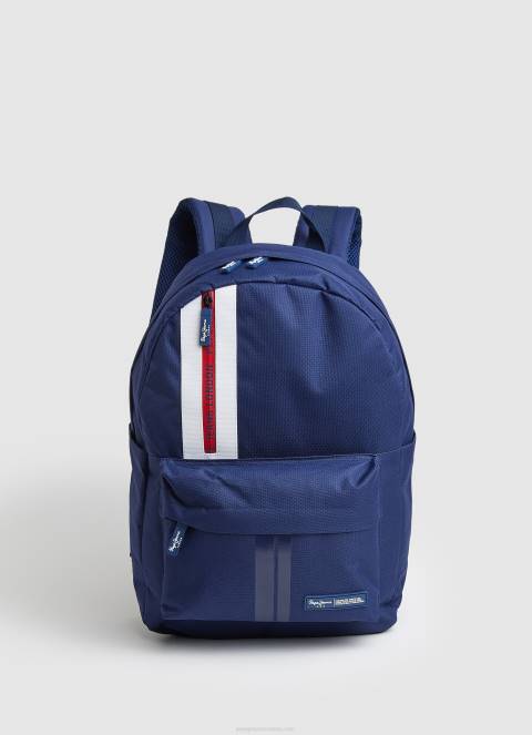 muškarci crno ruksak od tkanine s linijskim detaljima Pepe Jeans JZ8H1294 - Slika 4