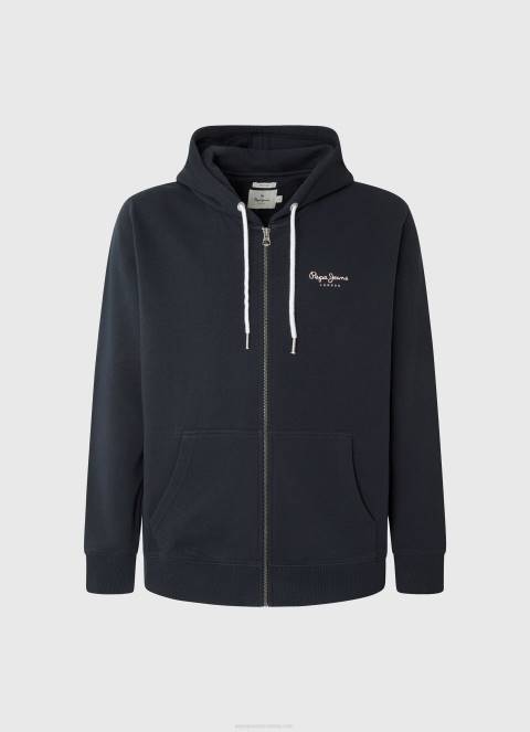 muškarci dulwich džemper s patentnim zatvaračem s printom logotipa Pepe Jeans JZ8H905 - Slika 5