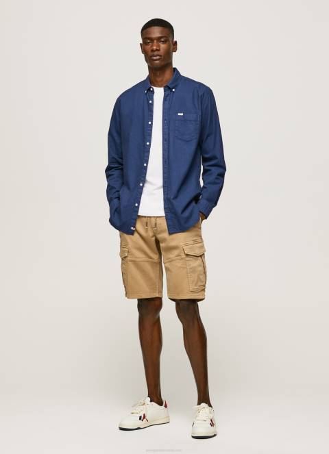 muškarci dulwich fabio oxford košulja regularnog kroja Pepe Jeans JZ8H1025 - Slika 2