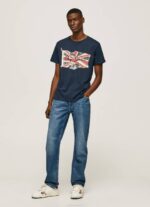 muškarci dulwich logotip zastave i majica s vijorećom zastavom Pepe Jeans JZ8H935 - Slika 2