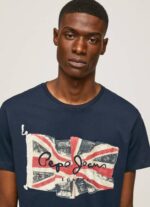 muškarci dulwich logotip zastave i majica s vijorećom zastavom Pepe Jeans JZ8H935