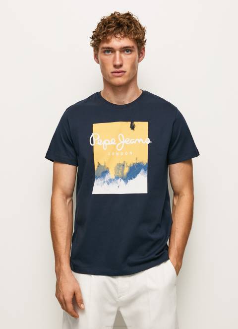 muskarci_dulwich_majica_s_printom_logotipa_pepe_jeans_jz8h979.jpg muškarci dulwich majica s printom logotipa Pepe Jeans JZ8H979 - Slika 1