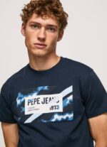 muškarci dulwich pamučna majica s printom zastave Pepe Jeans JZ8H956 - Slika 3
